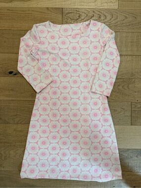 MAHI GOLD Pink & White Floral Geometric Dress